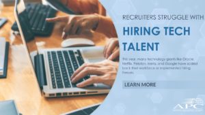 Recruiters struggling with hiring tech talent